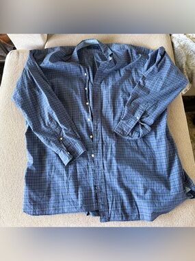 Polo Ralph Lauren Men’s 2XLT Blue Plaid Button-Down Shirt